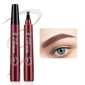 Four-Pronged Waterproof Eyebrow Pencil