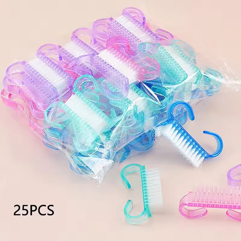 Multicolor Nail Cleaning Brushes