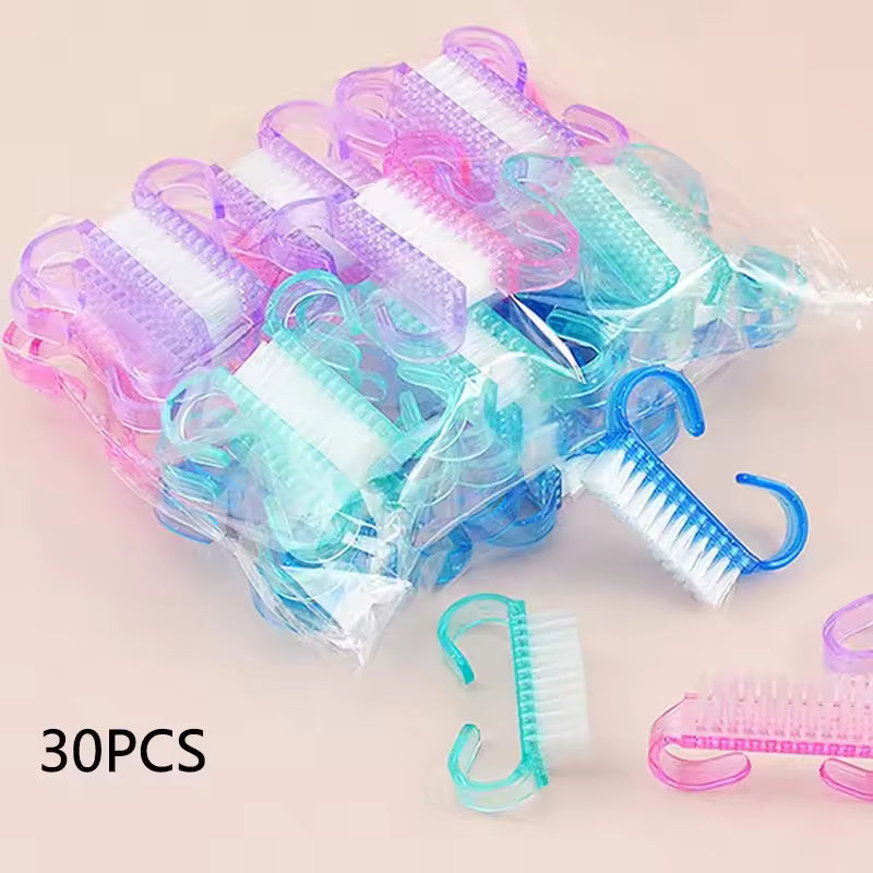 Multicolor Nail Cleaning Brushes