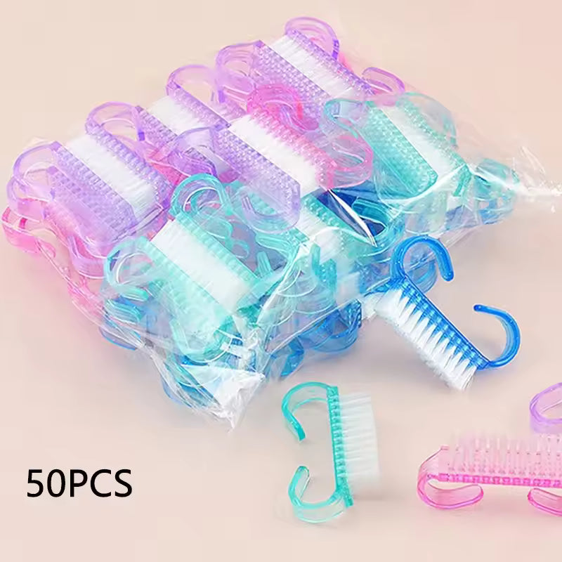 Multicolor Nail Cleaning Brushes