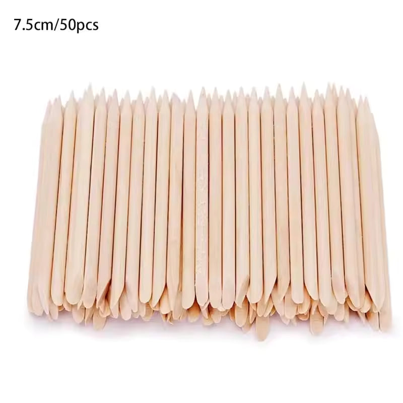 Wooden Cuticle Pusher Sticks