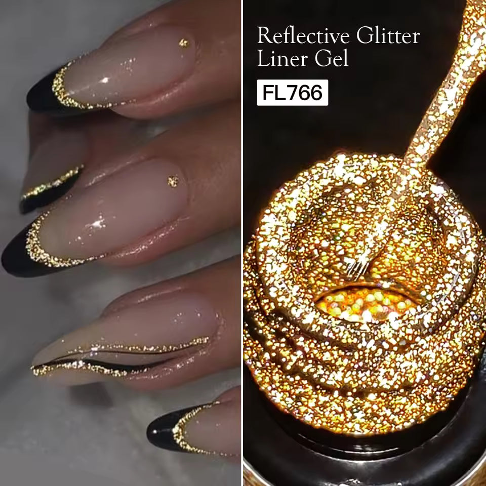 Reflective Glitter Nail Gel Polish – 5ml