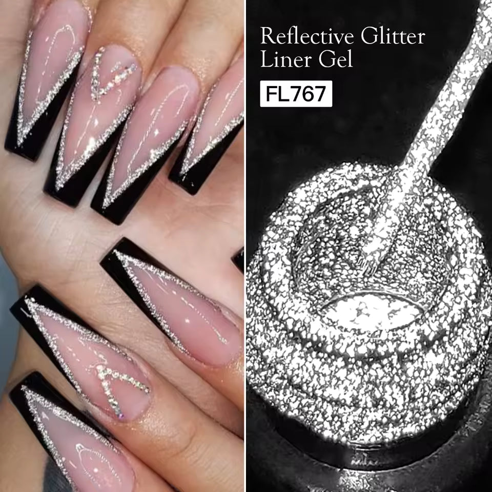 Reflective Glitter Nail Gel Polish – 5ml
