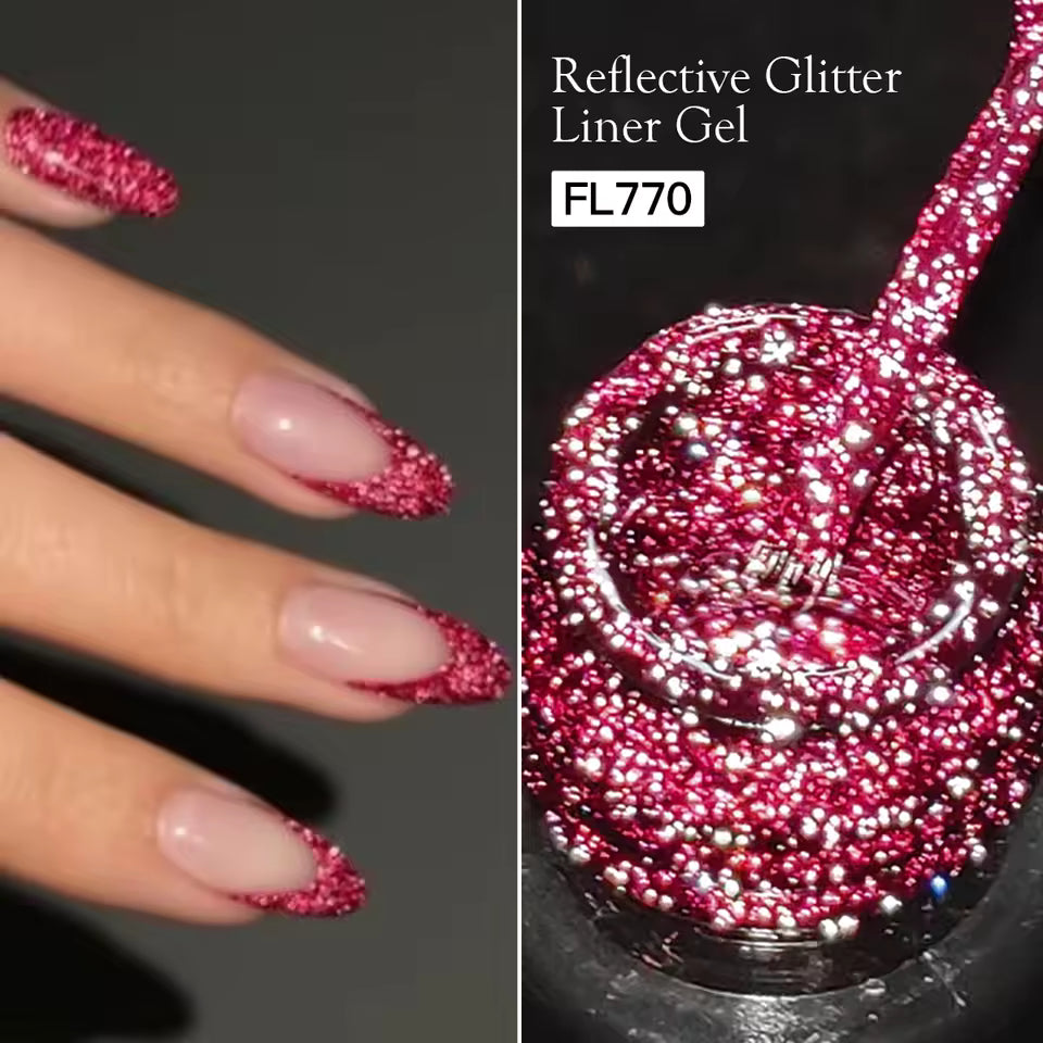 Reflective Glitter Nail Gel Polish – 5ml