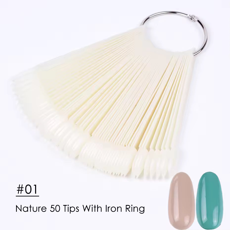 False Nail Display Tips - 50 Pcs