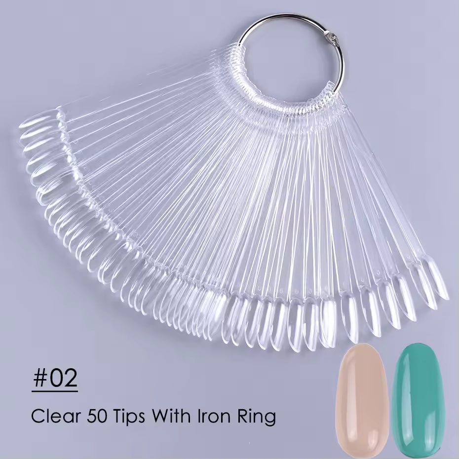 False Nail Display Tips - 50 Pcs