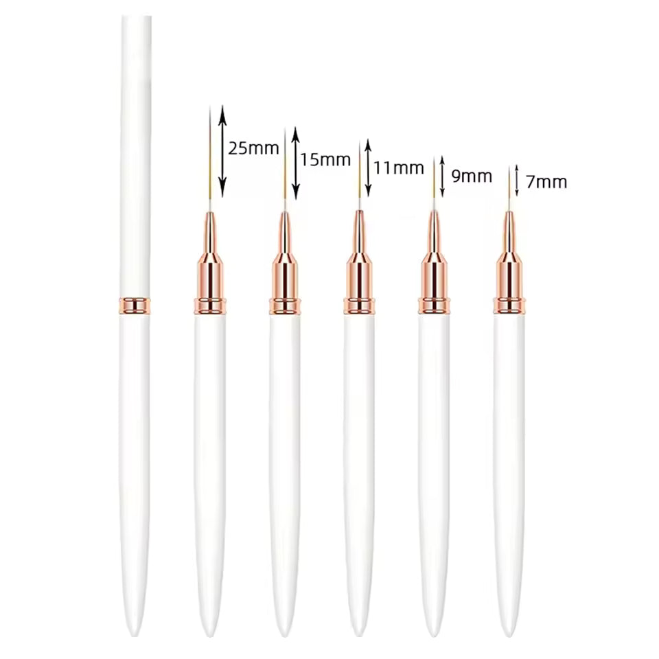 5-Piece Nail Art Liner Brush Set