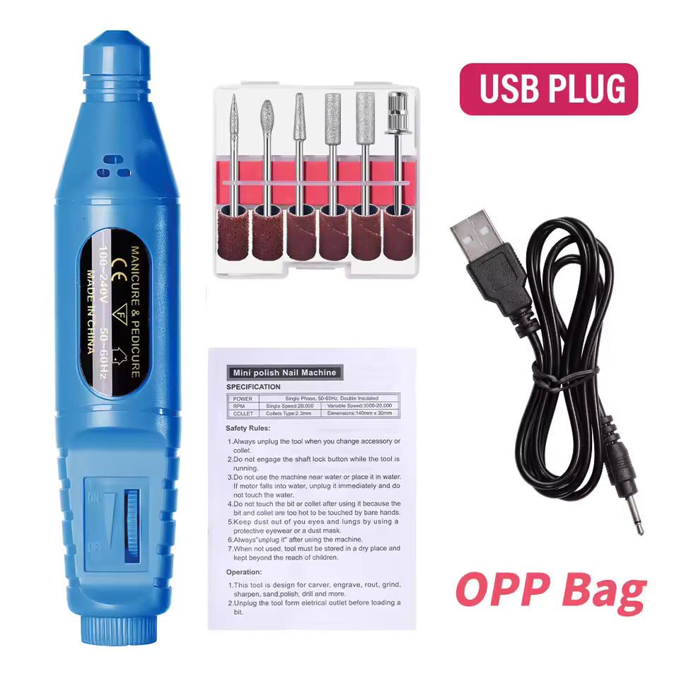 6-in-1 Electric Nail Drill Kit