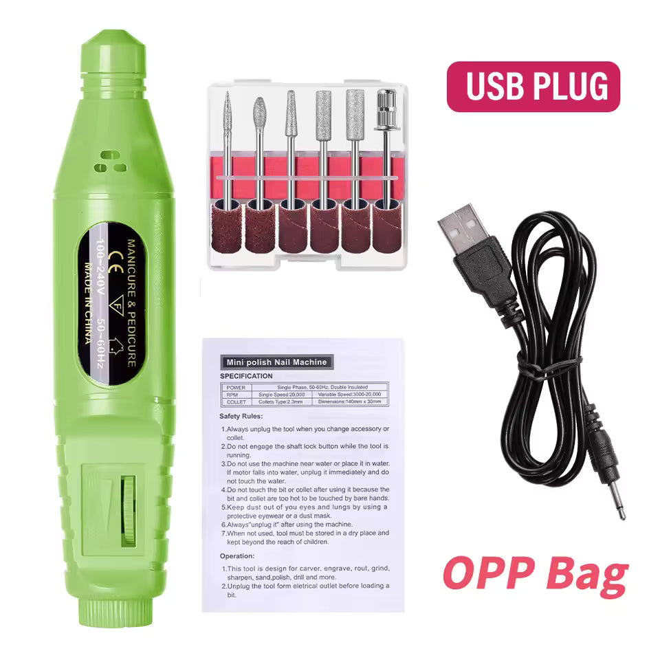 6-in-1 Electric Nail Drill Kit
