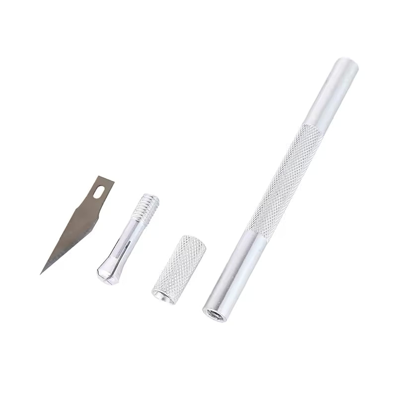 Engraving Non-Slip Metal Knife Kit with 40/10pcs #11 Blades
