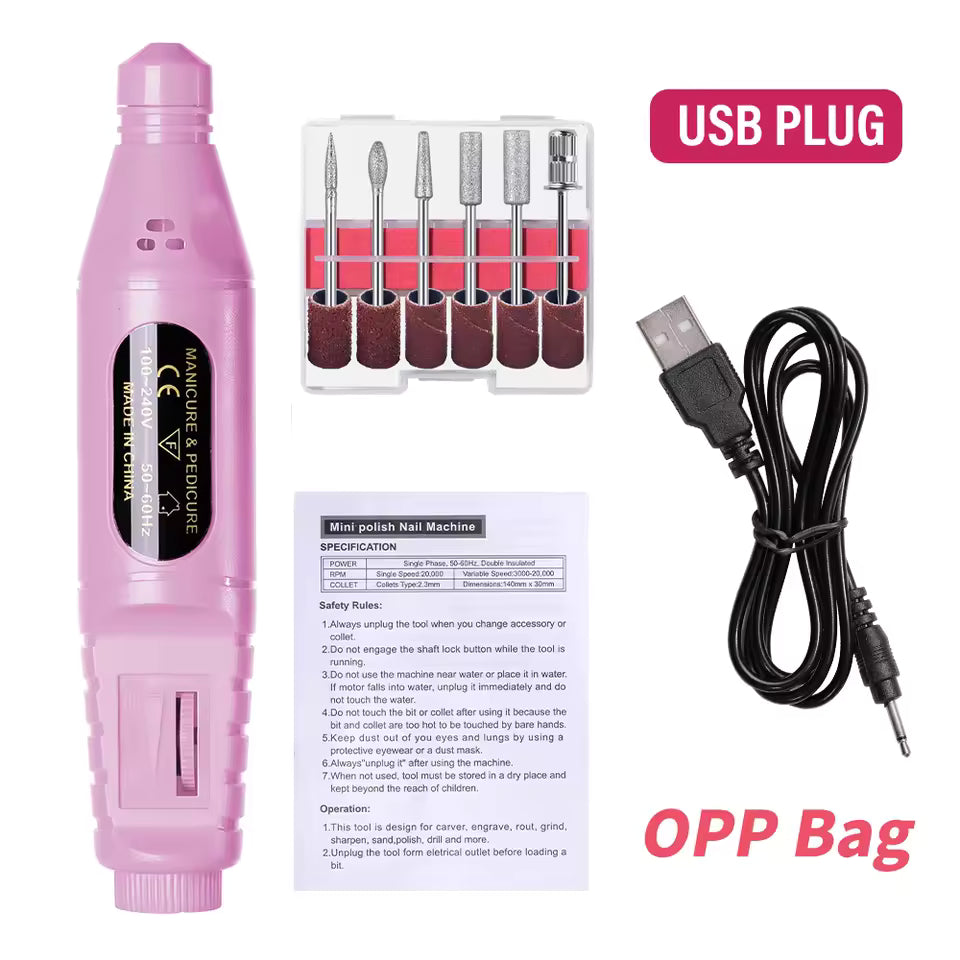 6-in-1 Electric Nail Drill Kit