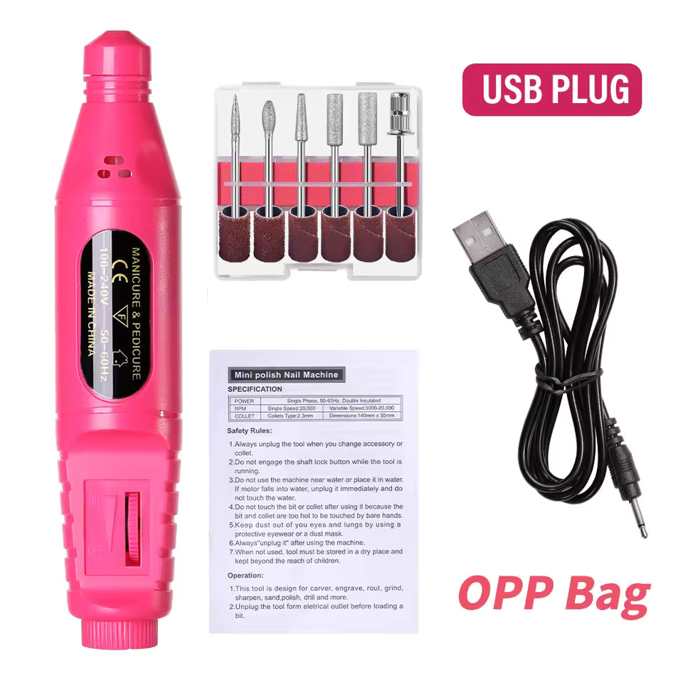 6-in-1 Electric Nail Drill Kit