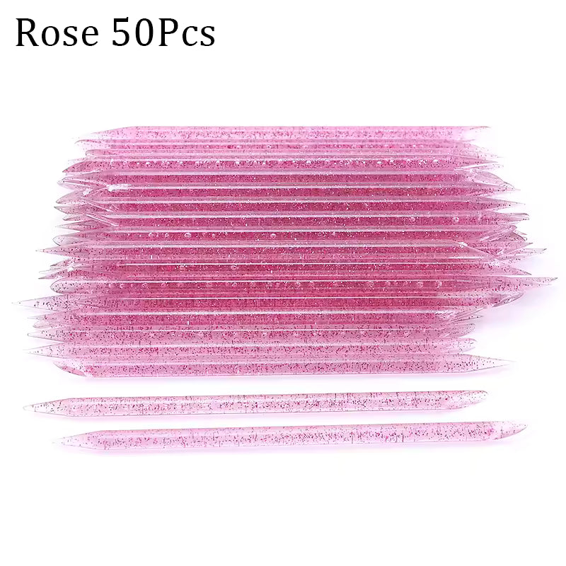 Reusable Double-Ended Crystal Cuticle Pusher Sticks