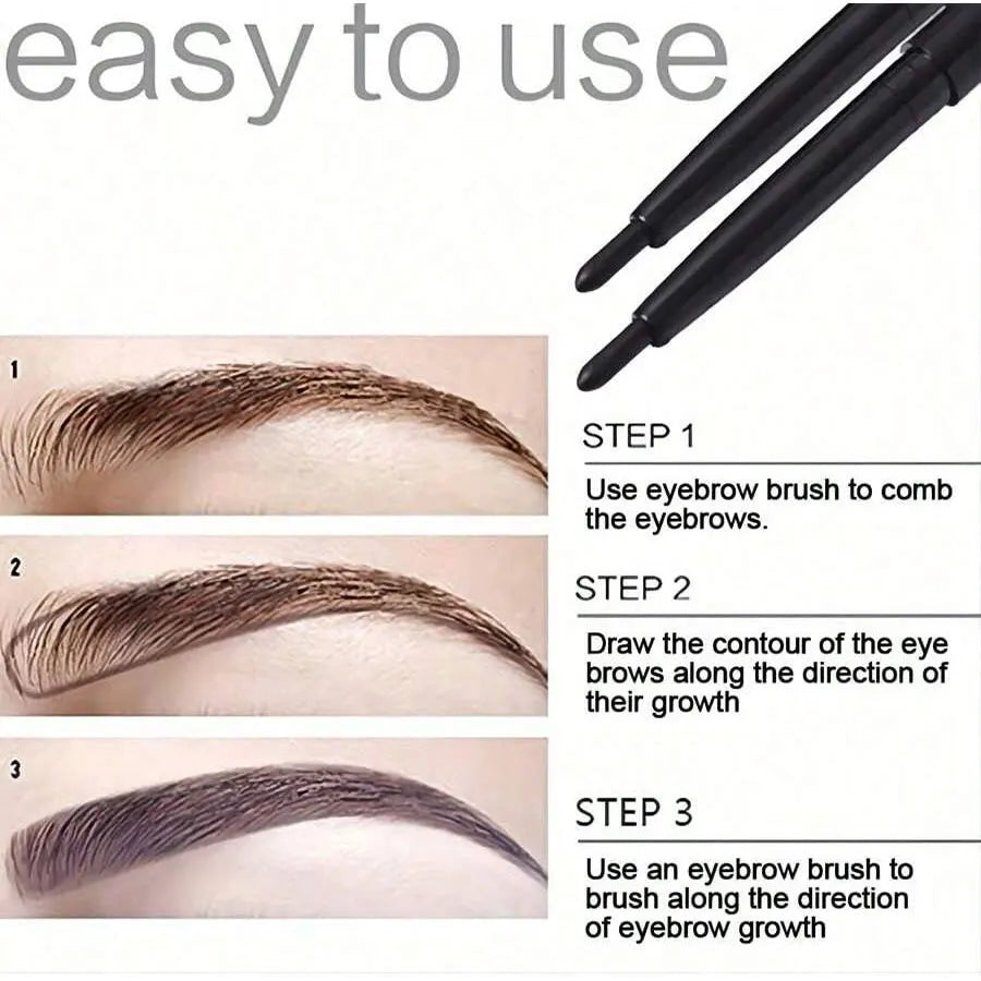 5-Pack Waterproof Black Eyeliner Pencils