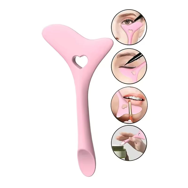 Multi-Functional Silicone Eyeliner Stencil & Lipstick Guide