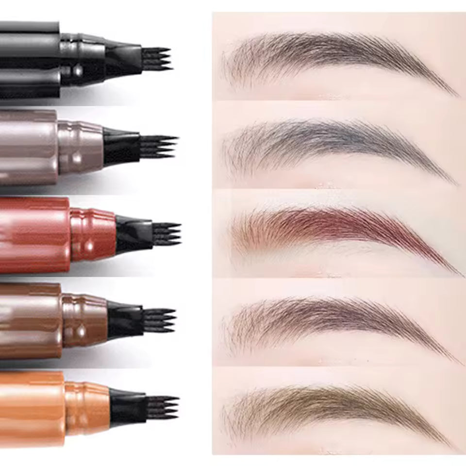 Four-Pronged Waterproof Eyebrow Pencil