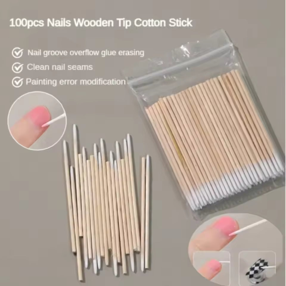 Disposable Wooden Cotton Tip Sticks
