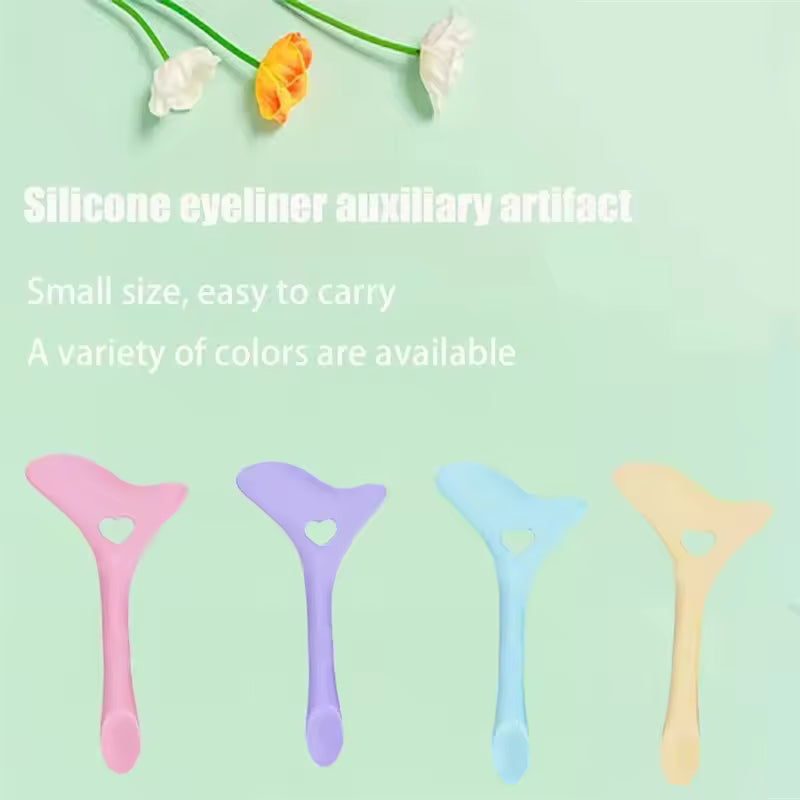 Multi-Functional Silicone Eyeliner Stencil & Lipstick Guide