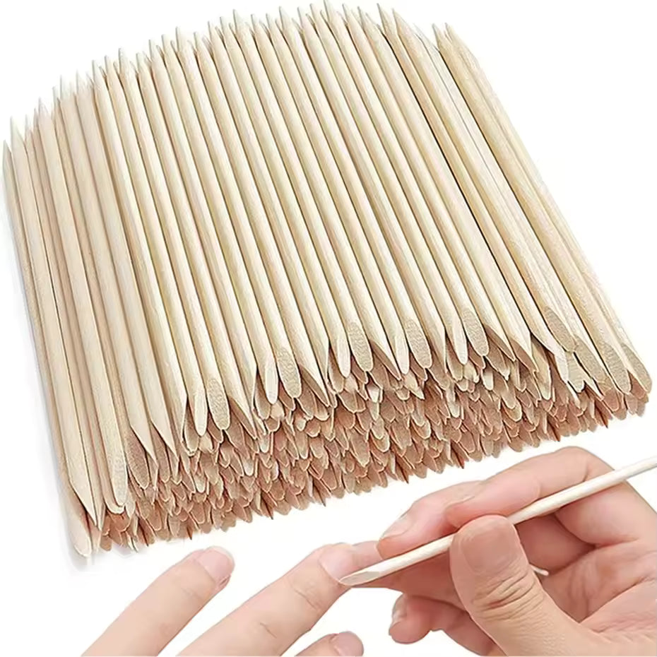 Wooden Cuticle Pusher Sticks