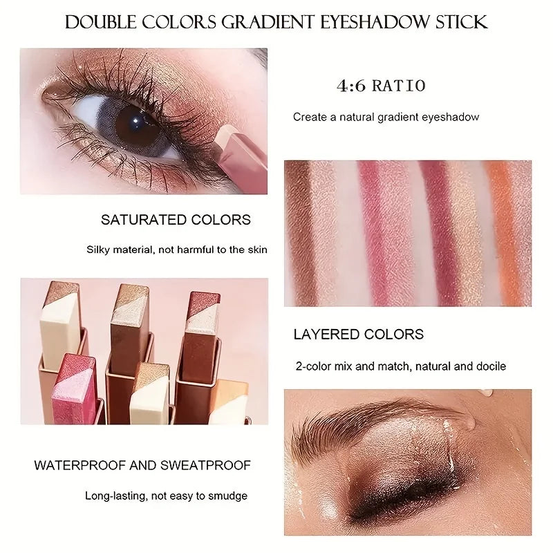 Two-Color Gradient Eyeshadow Stick