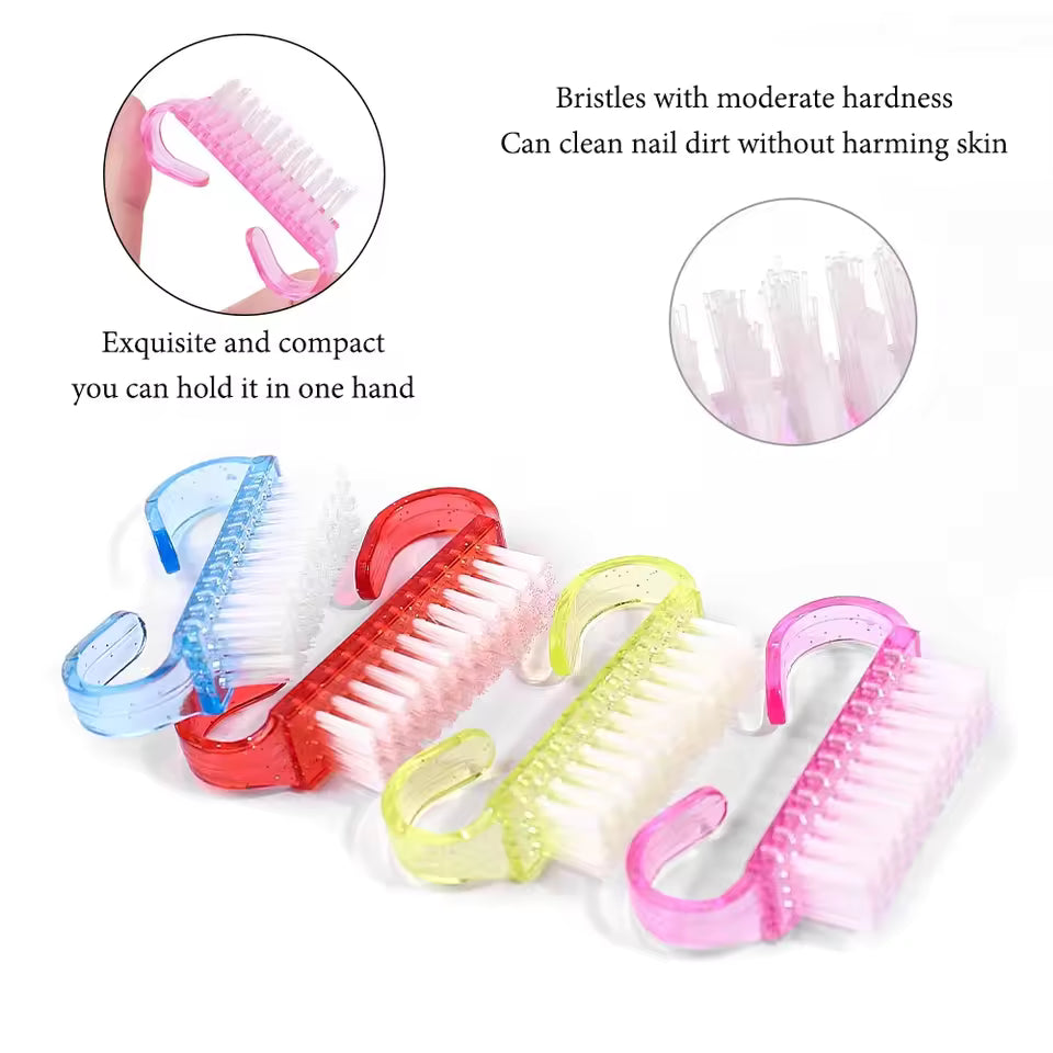 Multicolor Nail Cleaning Brushes
