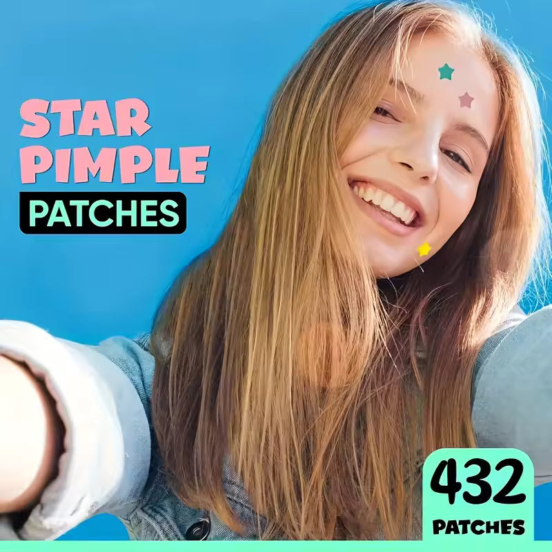 432 Pcs Colorful Star-Shaped Pimple Patches