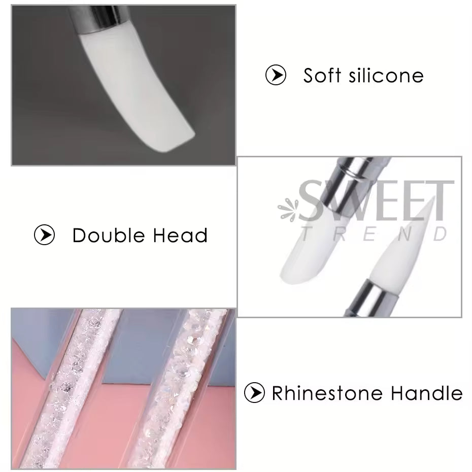 Double-Ended Silicone Nail Art Pen