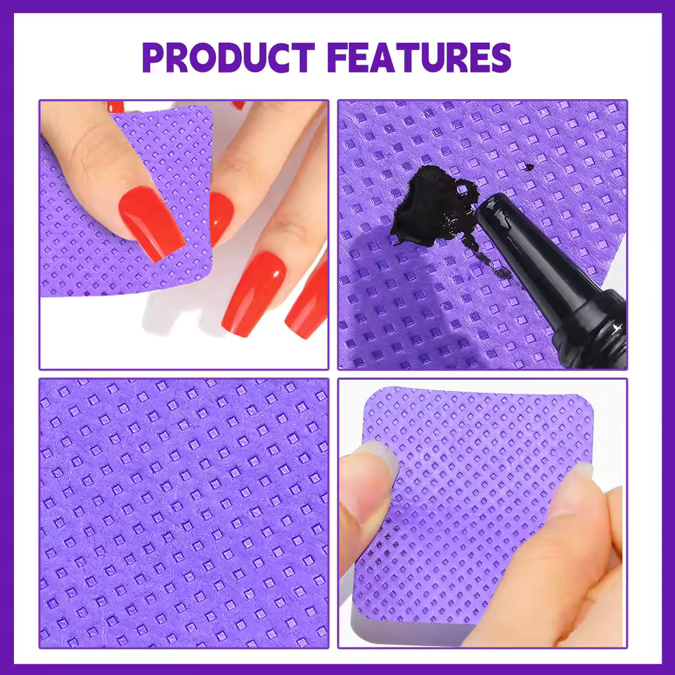 Lint-Free Nail Polish Remover Cotton Pads