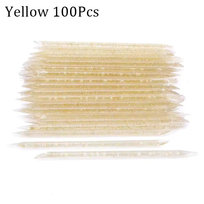 Reusable Double-Ended Crystal Cuticle Pusher Sticks