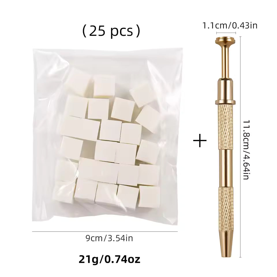 50/25pcs Nail Art Sponge Set