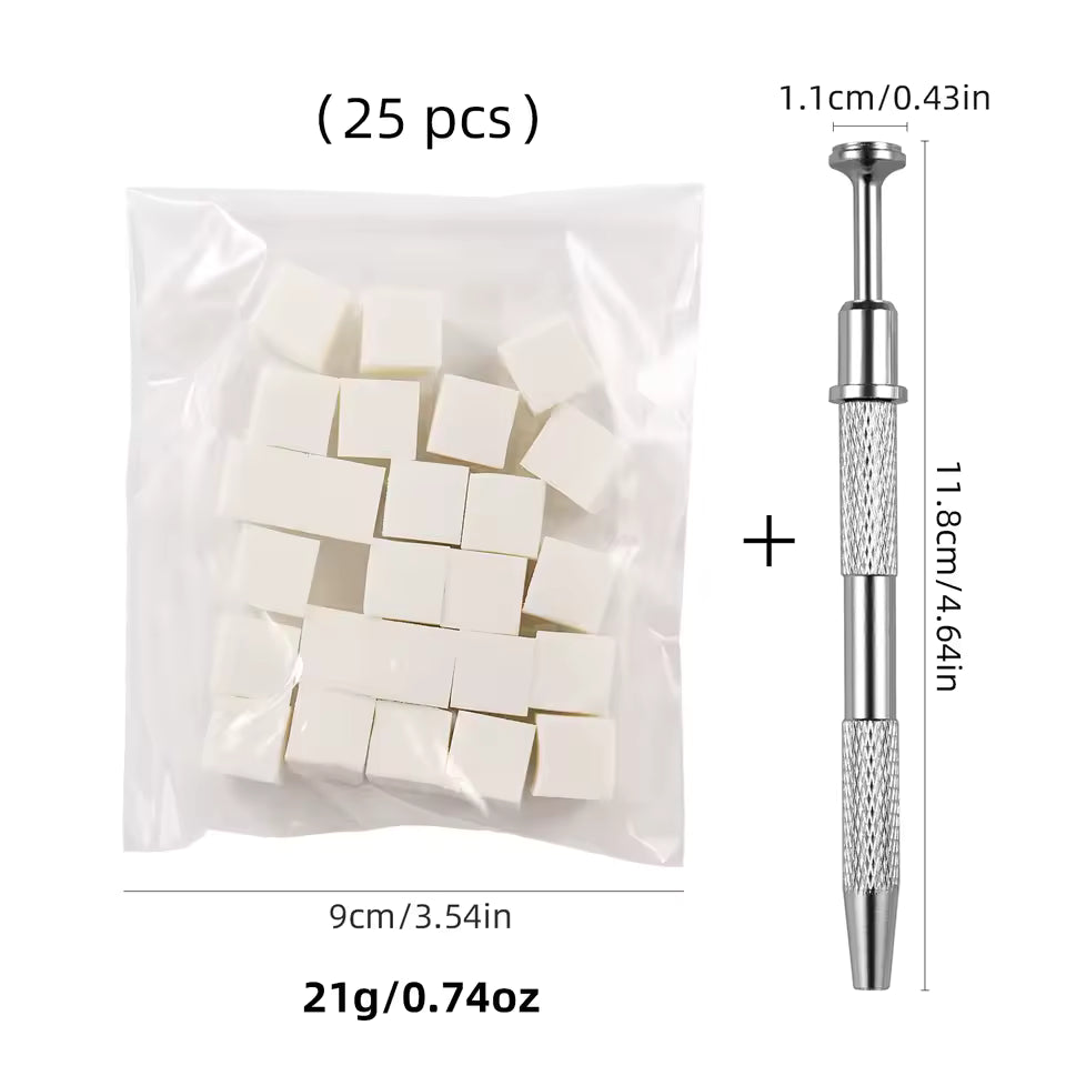 50/25pcs Nail Art Sponge Set